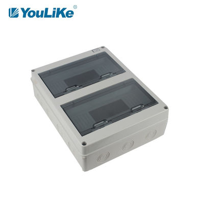 IP65屋外のプラスチックMCB箱24の方法電力配分の透明なドア